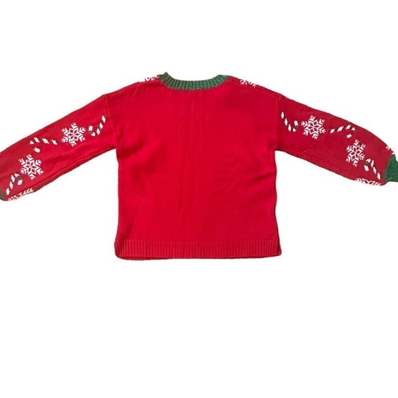 Blizzard Bay Christmas Print Sweater Excellent Condition Red Women's Size Small - Picture 2 of 5